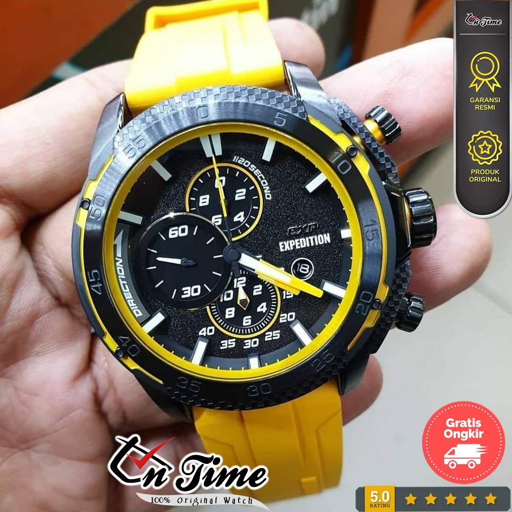 Expedition E 6810 MCR Jam Tangan Pria Sport Rubber Original