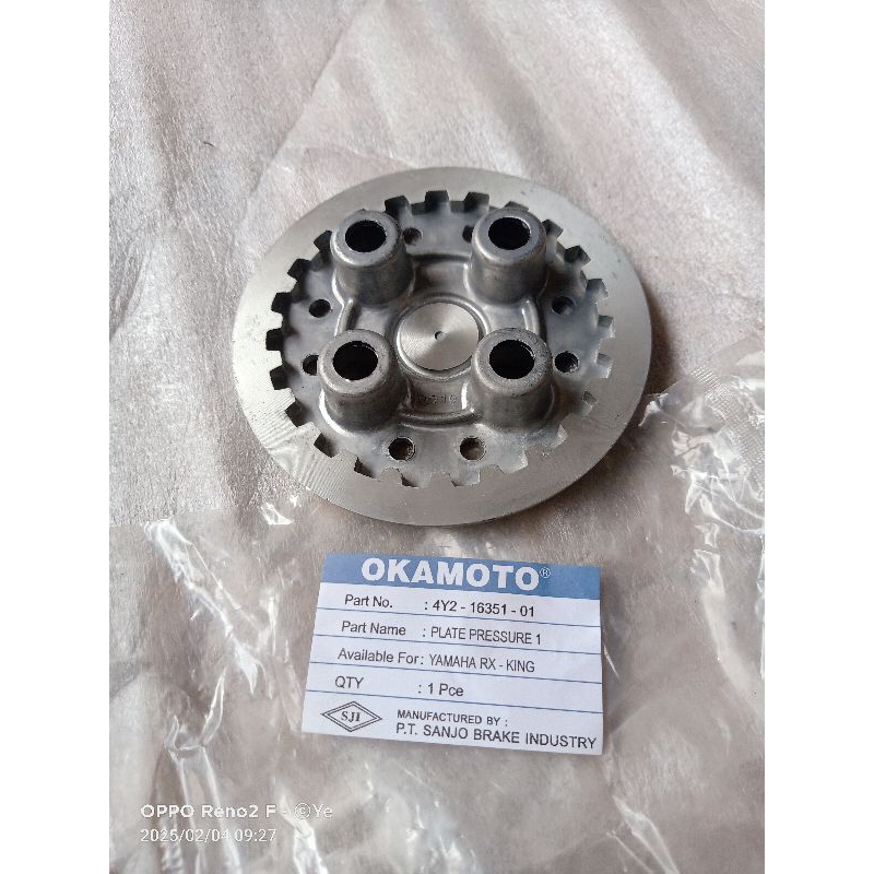 plat pressure rumah lawan kaki 4 kopling RX king RXK Japan okamoto NOS