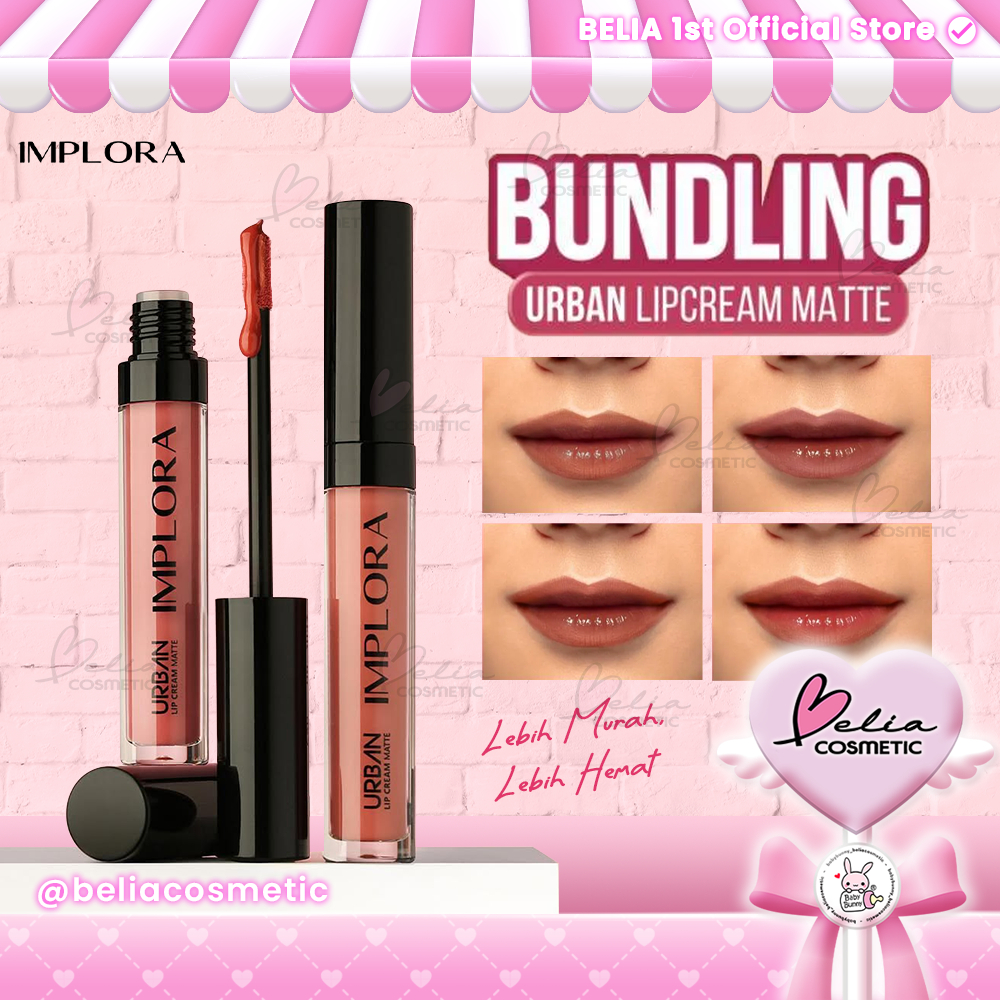 ❤ BELIA ❤ IMPLORA BUNDLING Paket Ombre Lips Lip Cream | Urban Lip Matte Lipcream Lipstick | BUNDLING
