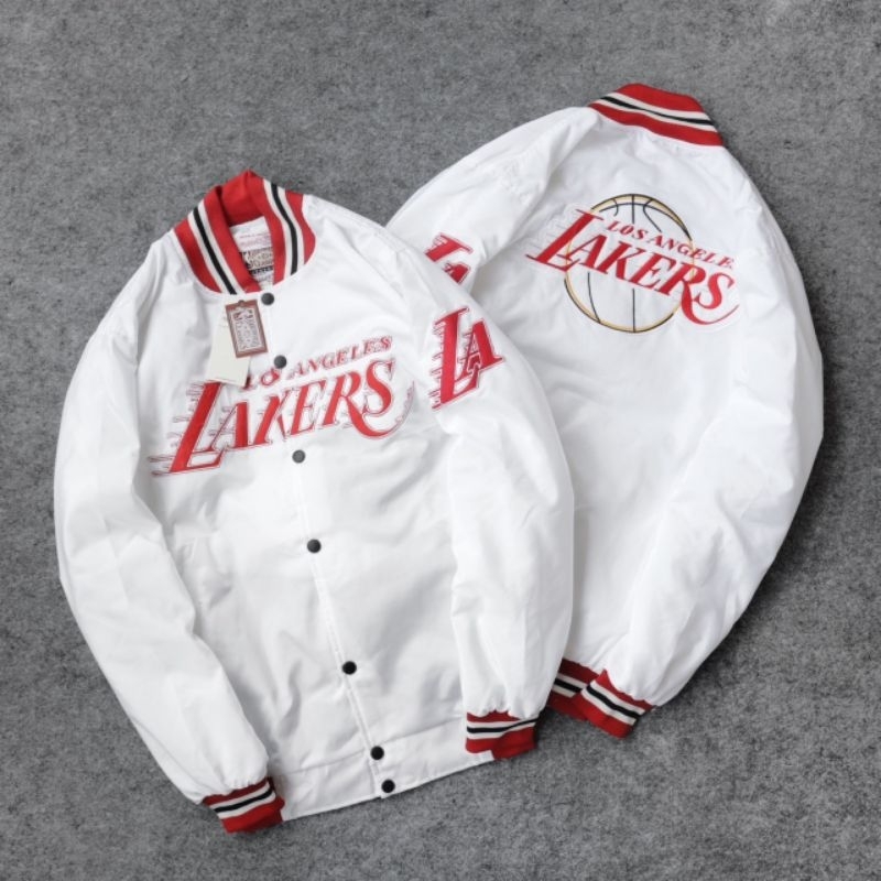JAKET VARSITY MLB TERBARU PRIA WANITA JAKET BOMBER LAKERS CHICAGO BULLS