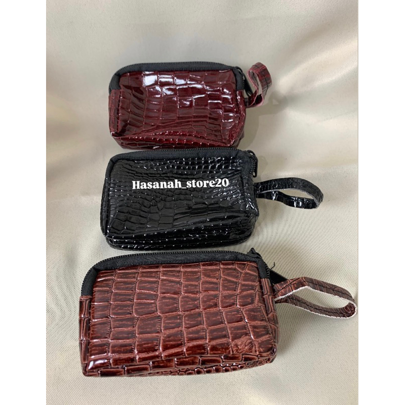 DOMPET KOIN 3 RESLETING BUAYA 12pcs/DOMPET KARTU/DOMPET