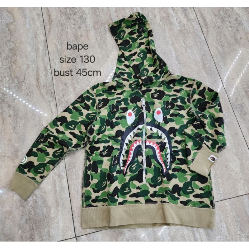 preloved hoodie bape hijau