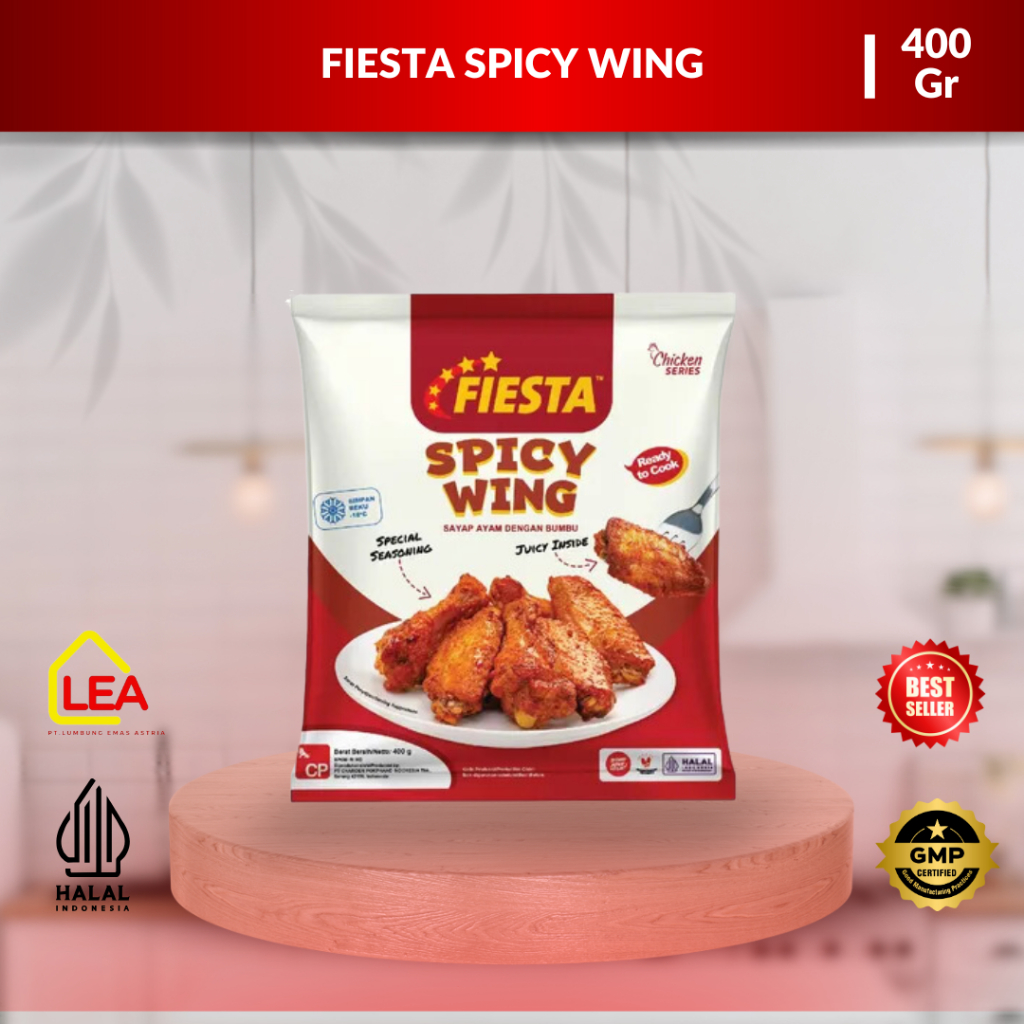 

Fiesta Spicy Wing 400 Gr I Sayap Ayam Berbumbu