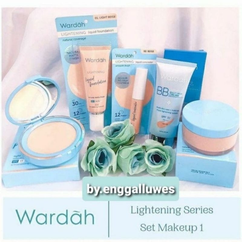 Wardah Makeup satu set (Paket make up/paket Hantaran/Paket seserahan)
