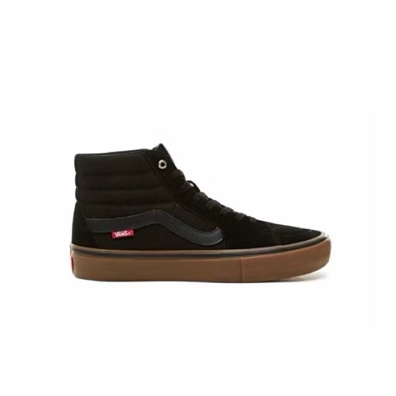 Sepatu SK8 Hi Pro Black / Gum Original