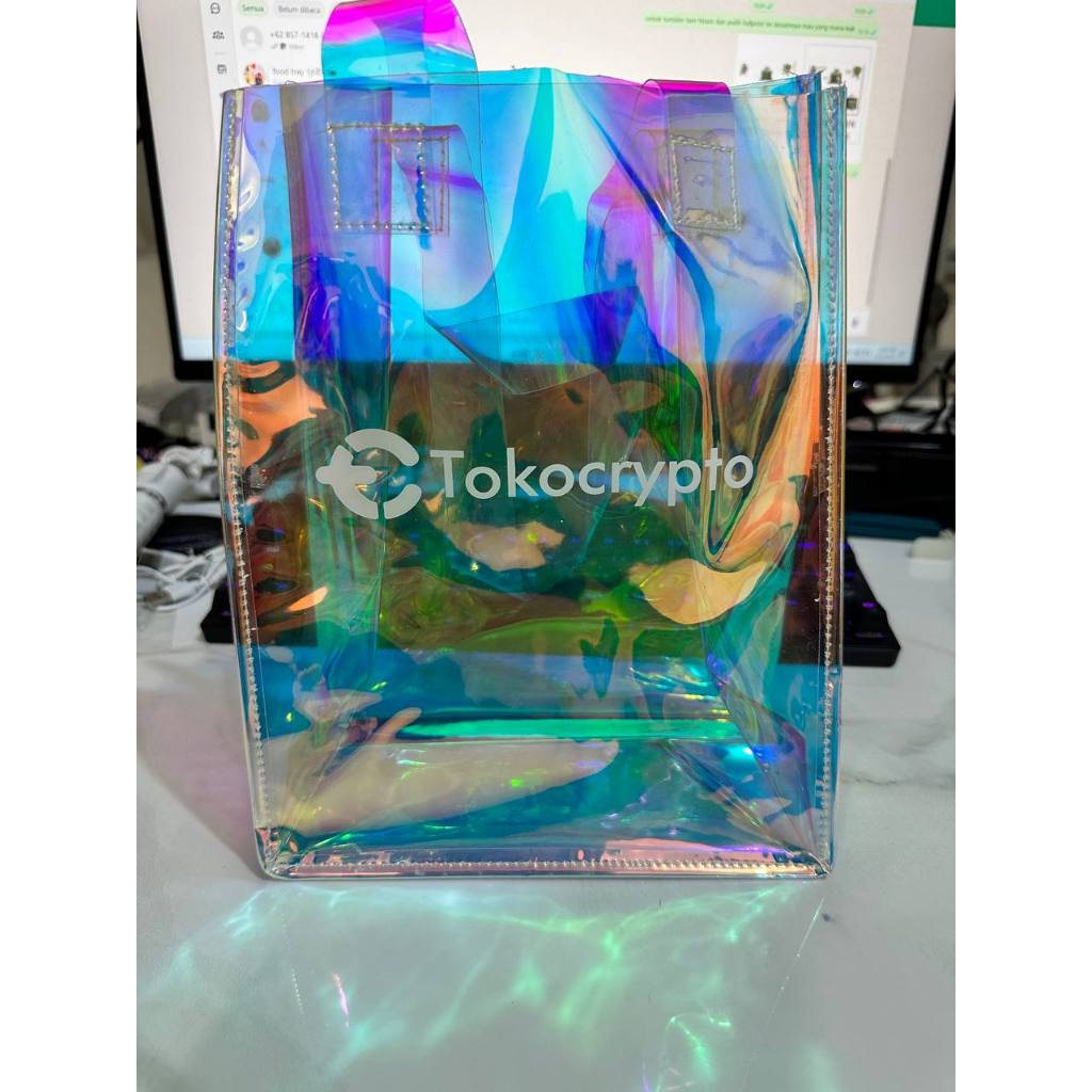 Tas Mika Hologram Custom 50 / Tas Souvenir Custom / Totebag Mika Bening