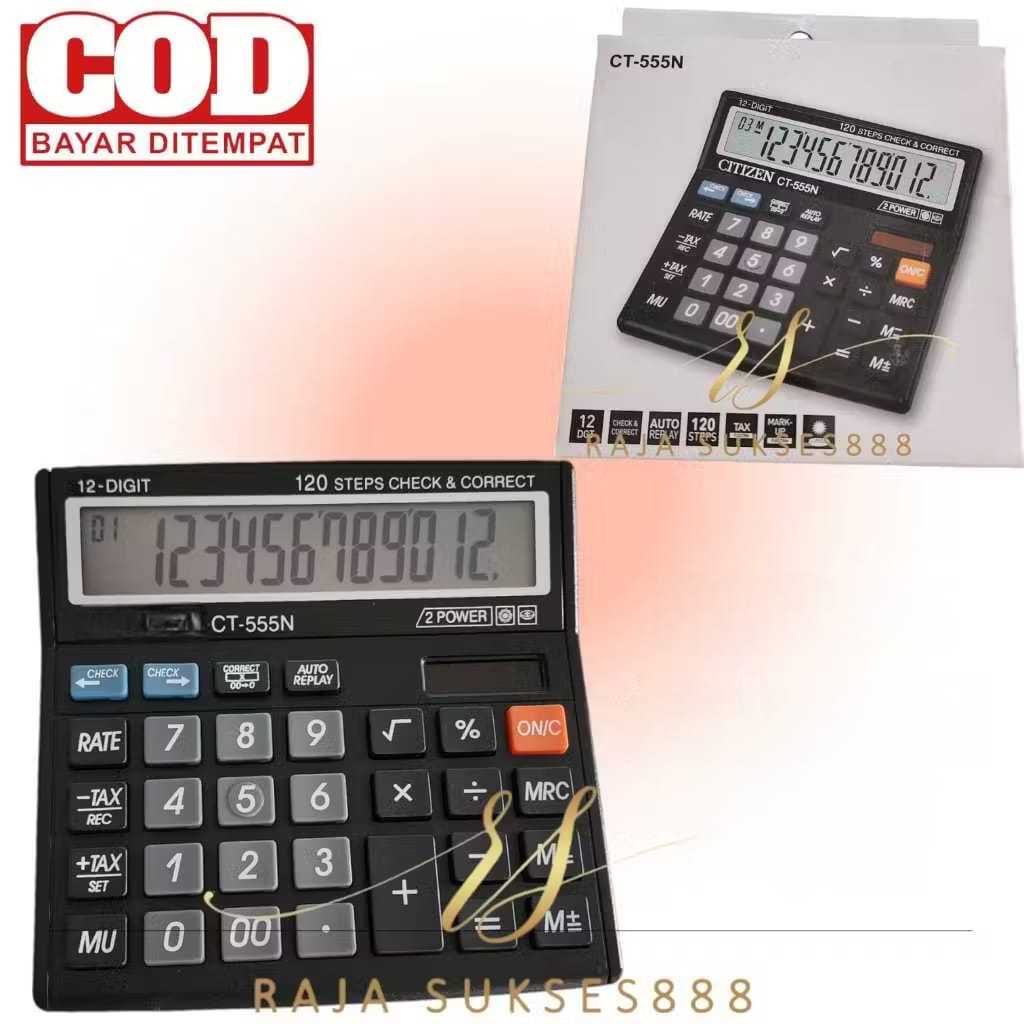 

Kalkulator SDC-555N MEJA DAGANG COMPACT 12 DIGIT AWET BERKUALITAS CHECK CEK ULANG KUALITAS SUPER CT