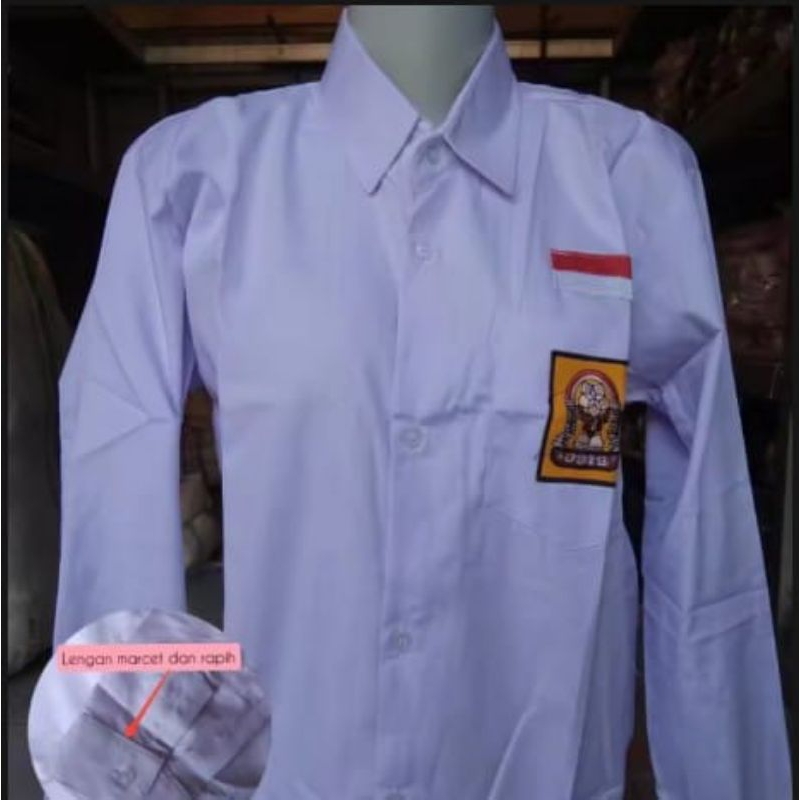 SERAGAM SEKOLAH PUTIH SMP Terbaik BAJU PUTIH LENGAN PANJANG KAIN OXFORD