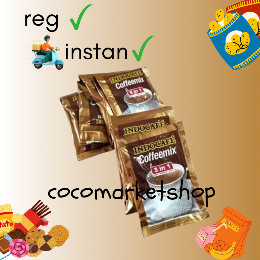 

COCOMART - (RENCENG) INDOCAFE COFFEE MIX 3IN1 - 10PCS