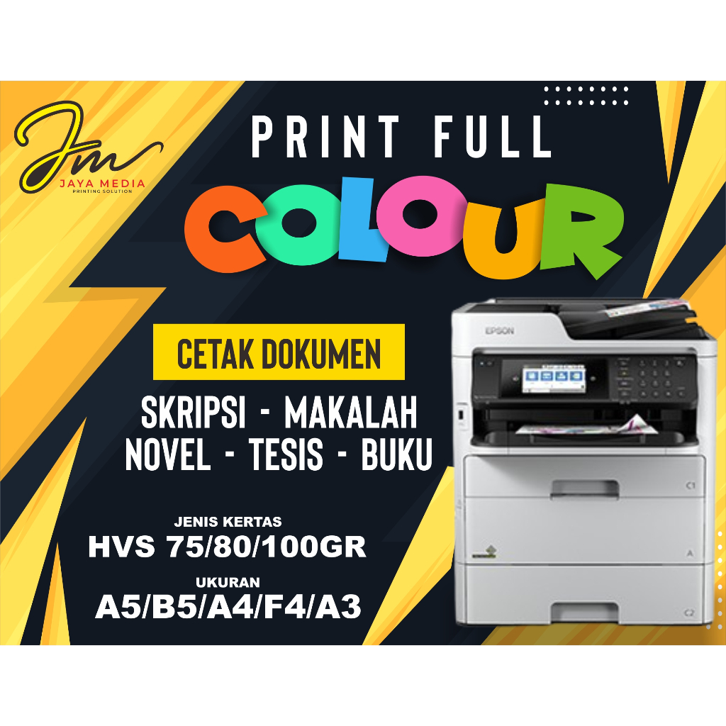 JASA PRINT WARNA - CETAK BUKU A4 A5 B5