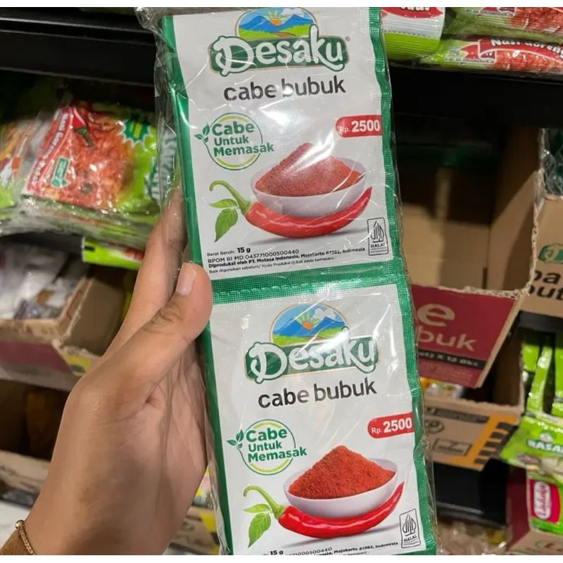 

RK60 Desaku Cabe Bubuk Isi 1 Renceng (10 Pcs)