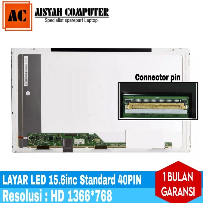 LED Samsung Model: NP-R530 NT-R530 NP-RV511 NP-R590 - 15inc Tebal 40pin