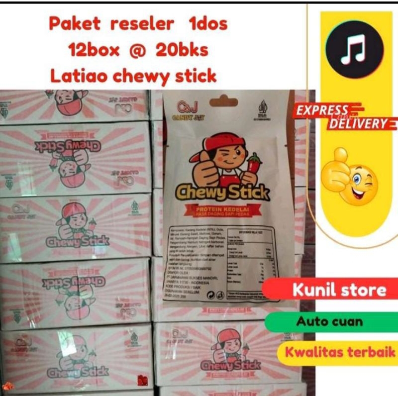 

PAKET RESELLER (1 DUS 12 BOX @20 BKS) CHEWY STIK