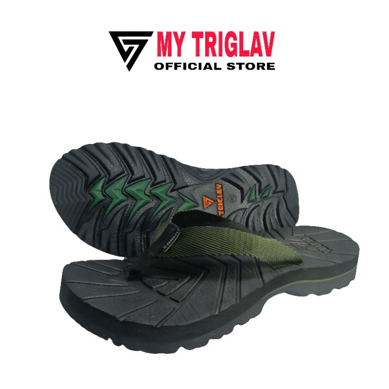 TRIGLAV Sandal Gunung Jepit Top Warna Army