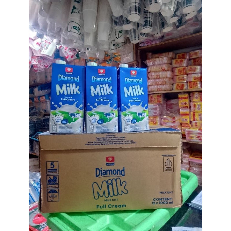 

Susu Diamond Full cream 1L
