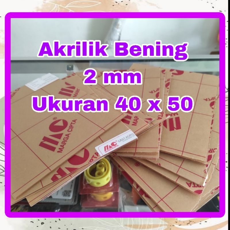 

Akrilik Bening 2mm Ukuran 40x50 Marga Cipta Akrilik Murah