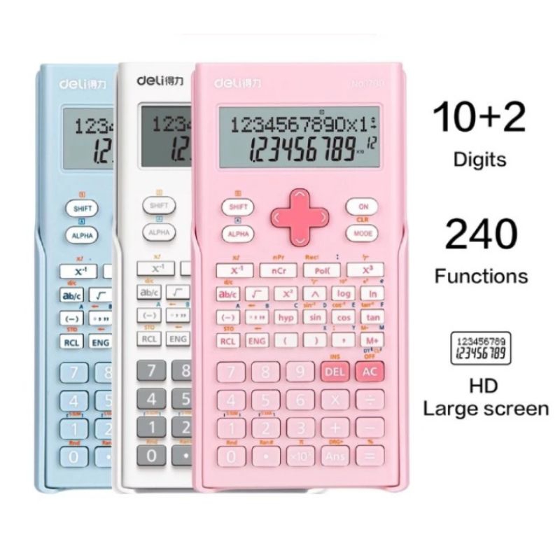 

Deli Calculator Scientific 1700 Kalkulator Sekolah