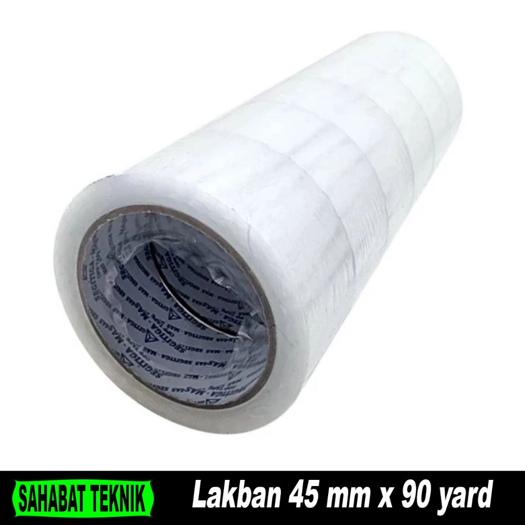 

Lakban Bening OPP Tape 45 mm x 90 yard / Lakban Packaging Tape Bening 90 yard