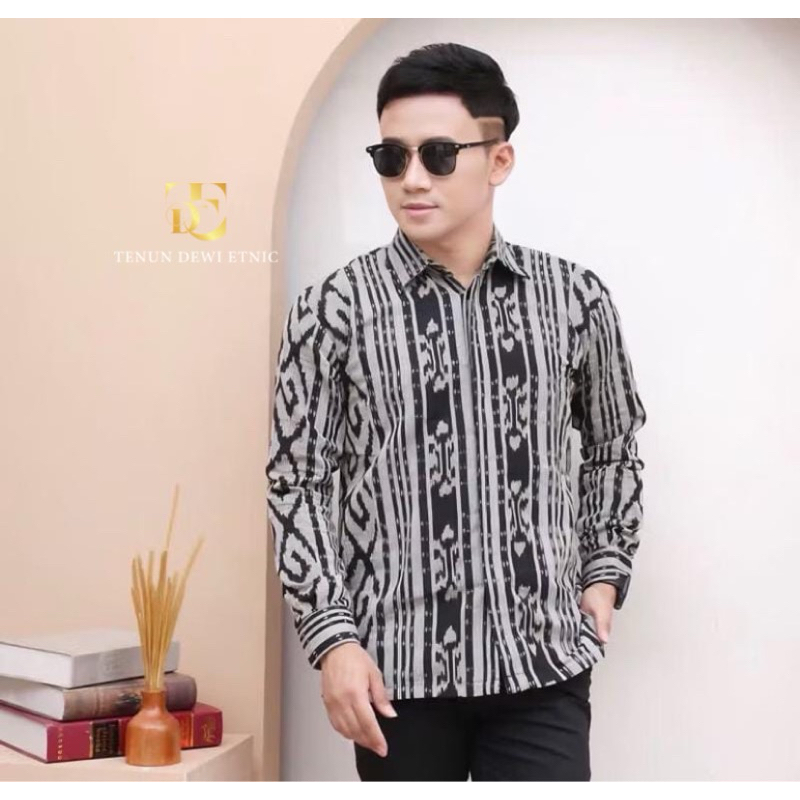 [TENUN ETNIK] Kemeja Tenun Baju Tenun Etnik Baju Kantor Baju Seragam Atasan Pria
