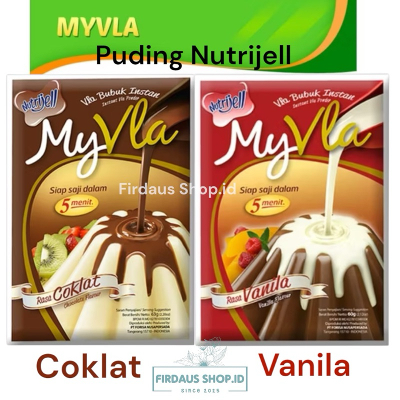 

Pudding Nutrijel My Vla Coklat & Vanila