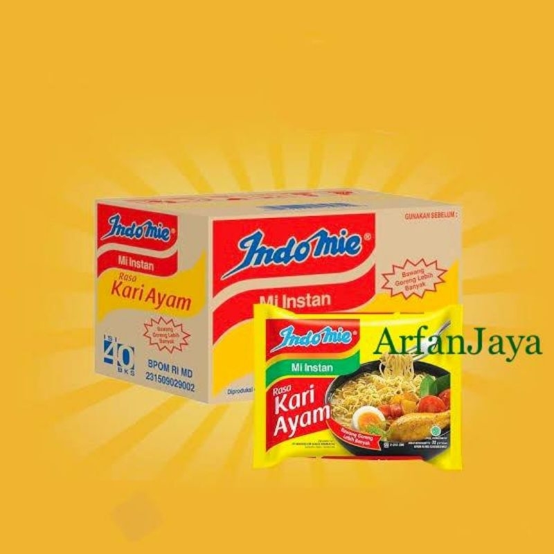 

Indomie kari ayam 1dus 40pcs / mi indomi kuah kari ayam