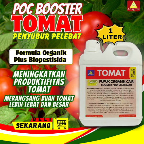 Pupuk Tomat Berbuah Lebat / Pupuk Tomat Booster Cepat Berbuah /Pupuk Cair Organik Pelebat Buah Tomat