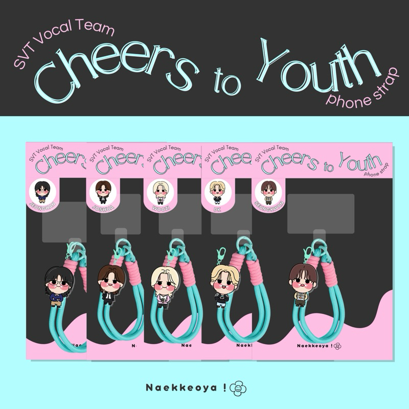 SEVENTEEN - LALALI SPELL CHEERS TO YOUTH PHONE STRAP SCOUPS JEONGHAN JOSHUA JUN HOSHI WOOZI THE8 DK 