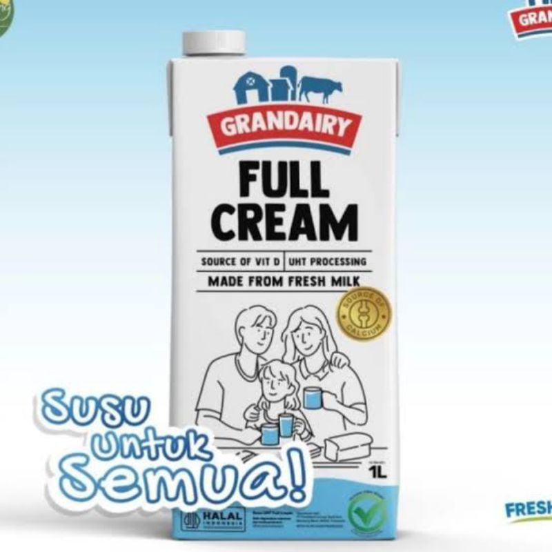 

Susu Fullcream Grandiary 1 Liter