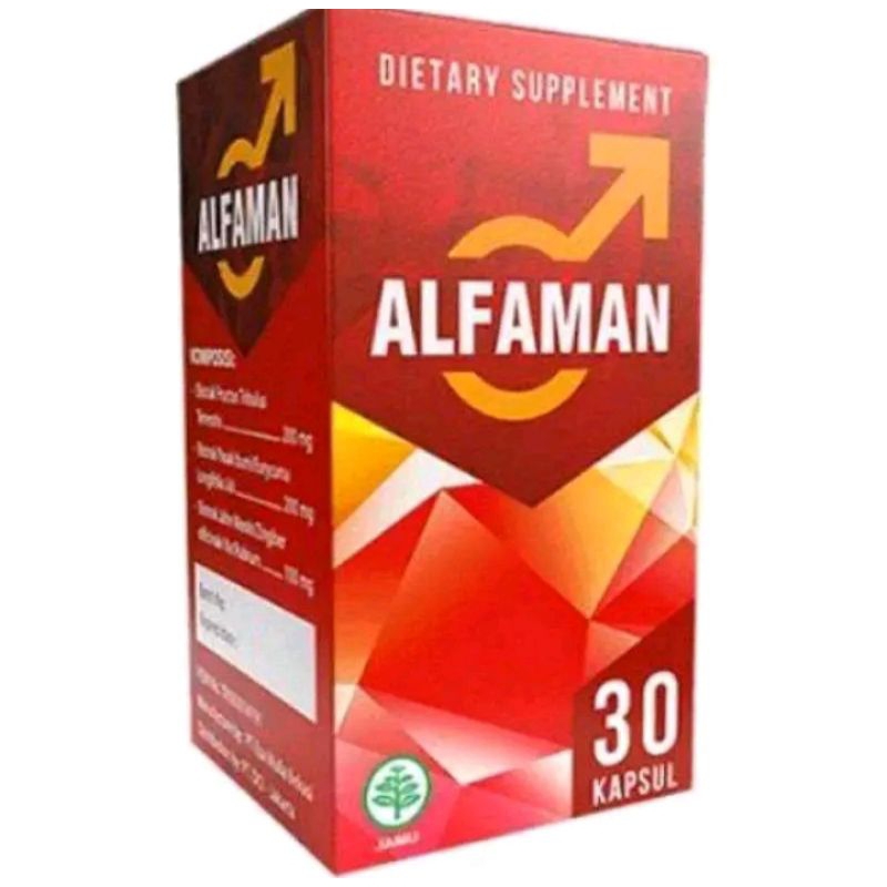 ALFAMAN HERBAL OBAT MULTIVITAMIN ASLI ORIGINAL ISI 30 KAPSUL