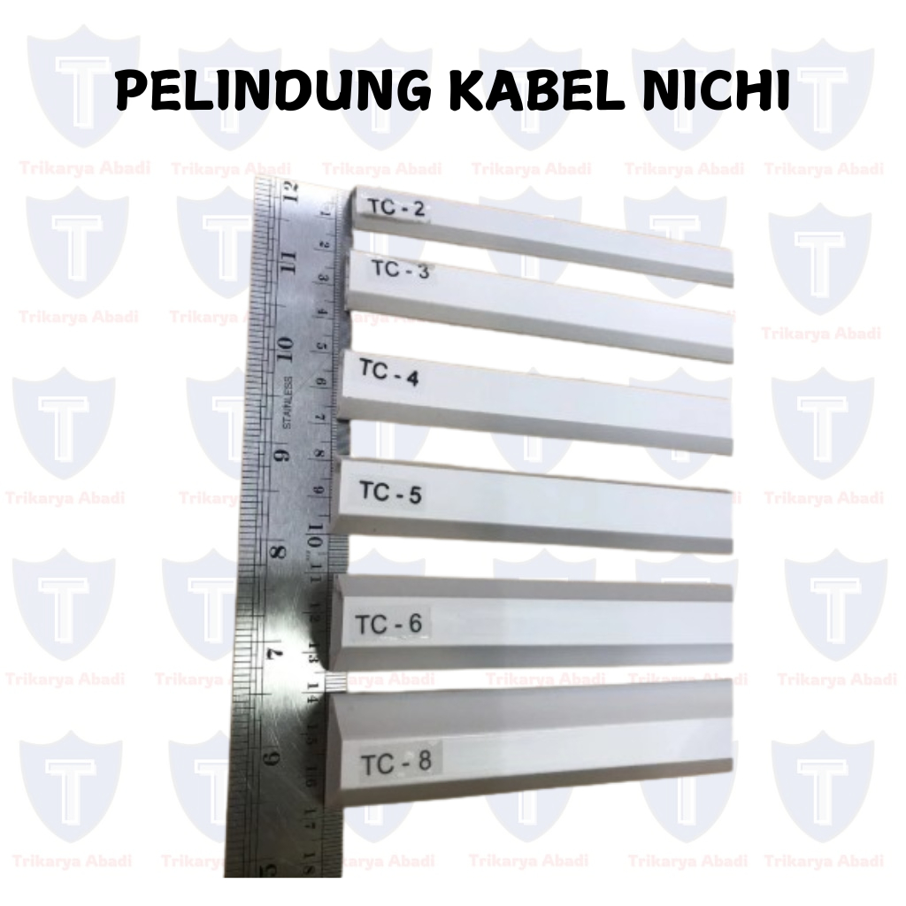 KABEL DUCT TC 2 3 4 5 6 PELINDUNG / PENUTUP KABEL DENGAN PEREKAT [NICHI]
