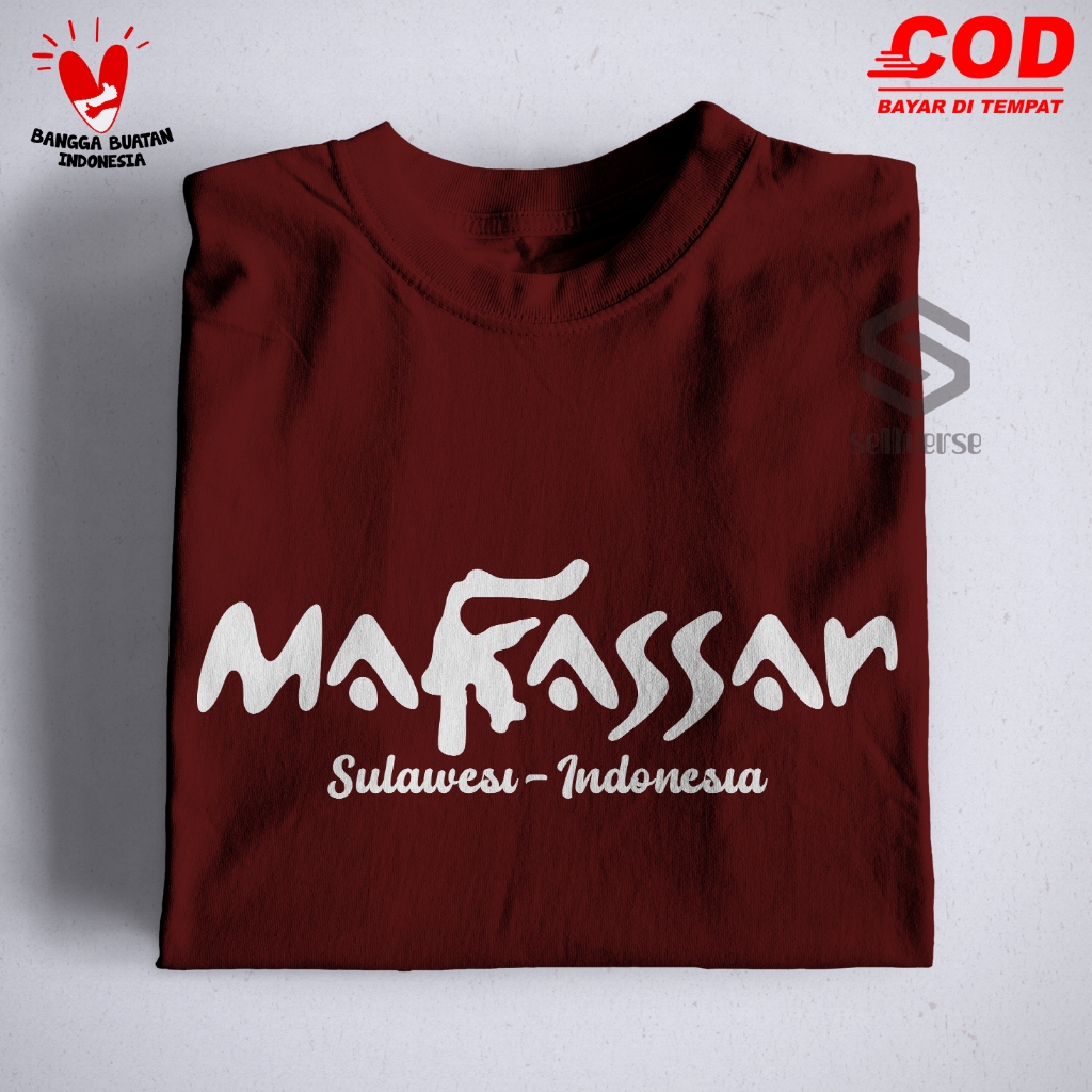 Makassar - Kaos - Baju - T Shirt - Pakaian - Pria - Wanita - Murah - COD