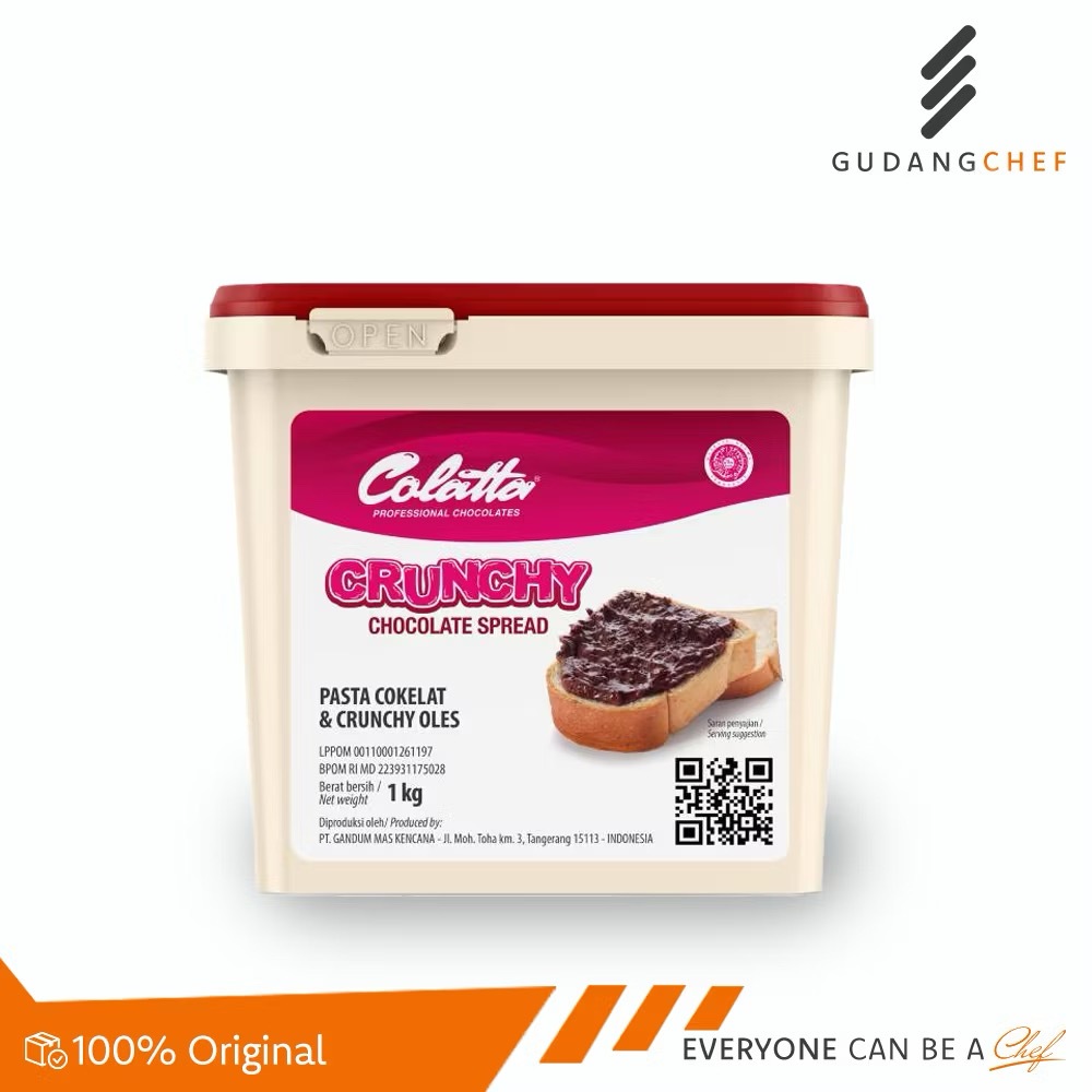 

Colatta Chocolate Spread Crunchy - Selai Coklat Isian 1kg