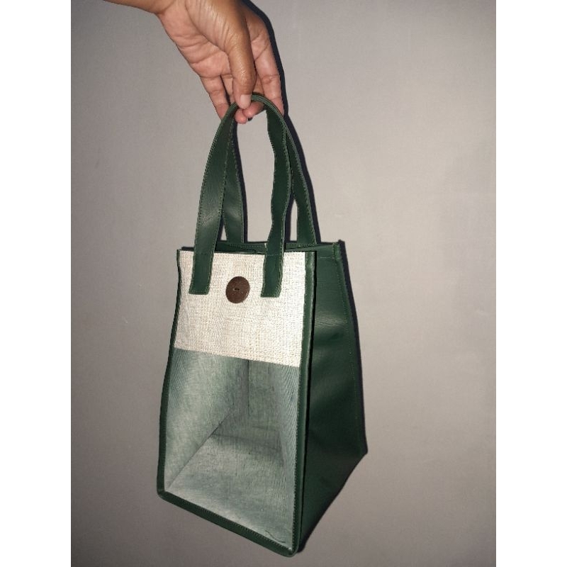 

25 PCS TAS HAMPERS / TAS KUE KERING / GOODIEBAG VYNIL (SYNTETHIC LEATHER)