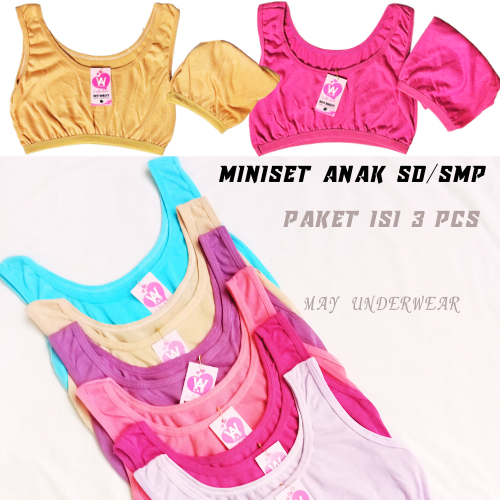 Miniset remaja smp | Bra remaja anak permpuan | Mniset remaja cewe sd smp | Miniset anak isi 3 pcs