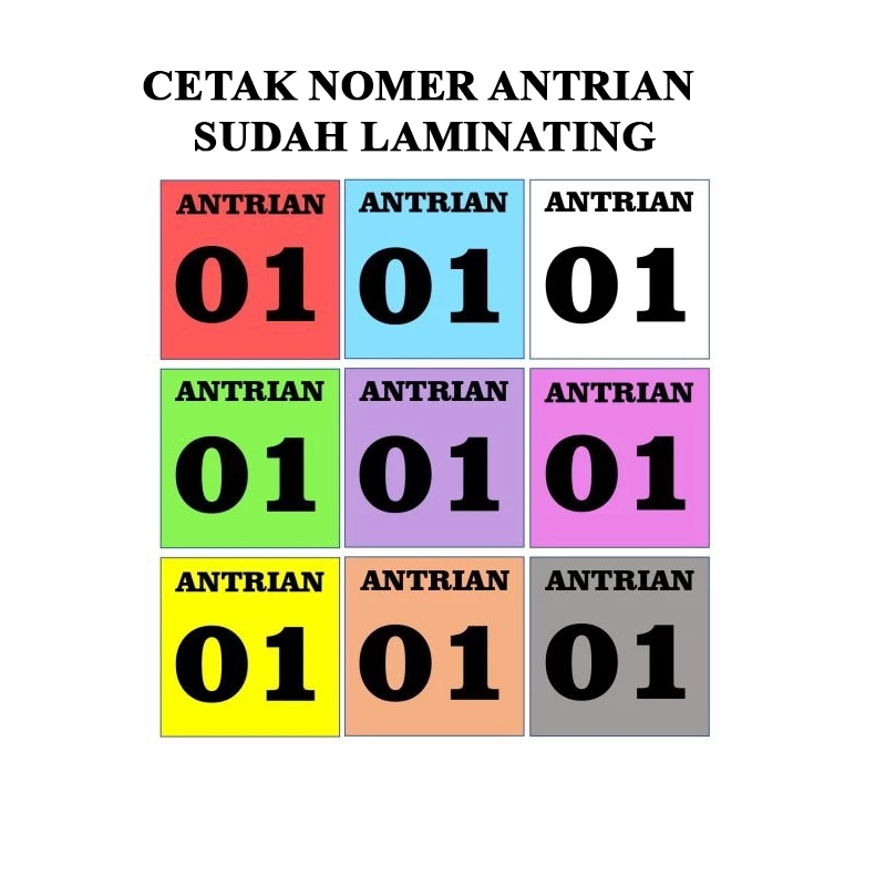 

Nomer Antrian Kartu Antri sudah LAMINATING Bisa CUSTOM Nomer Karcis Nomor Urut Kartu Parkir