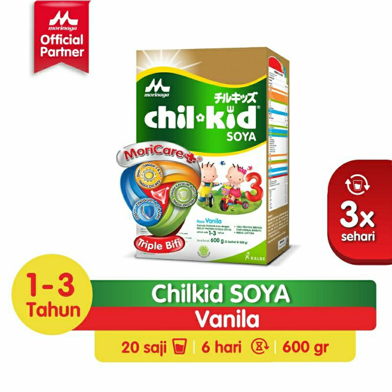 

chil kid soya 3 rasa vanila 300gr