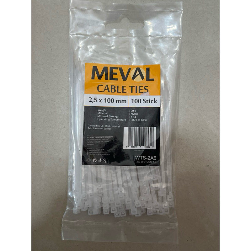 

Meval Kabel Ties 2.5x100mm