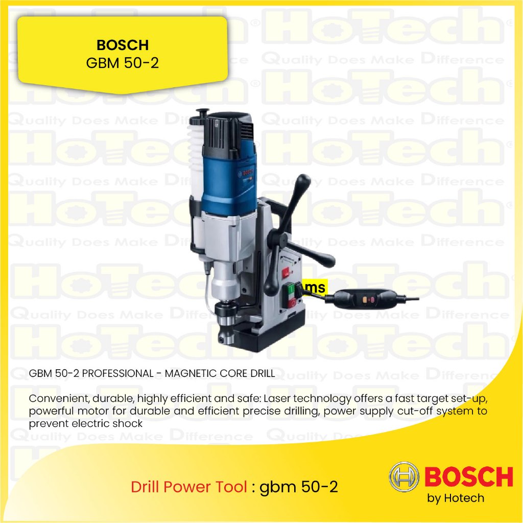 BOSCH GBM 50 - 2 Mesin Bor / Bosch Drill Steel 23/13 mm / Bor Magnet Listrik 1200 Watt