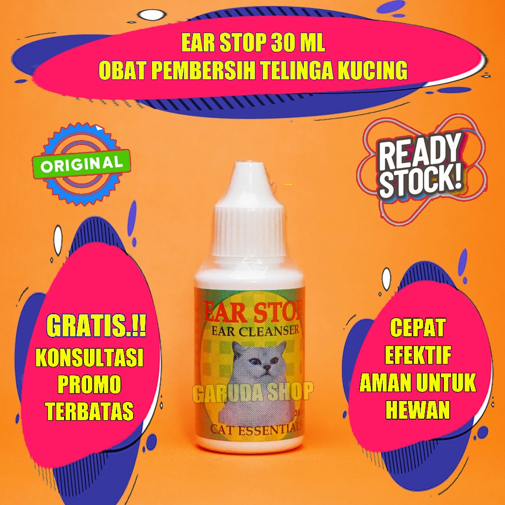 OBAT TETES PEMBERSIH TELINGA KUCING/KITTEN - EAR STOP
