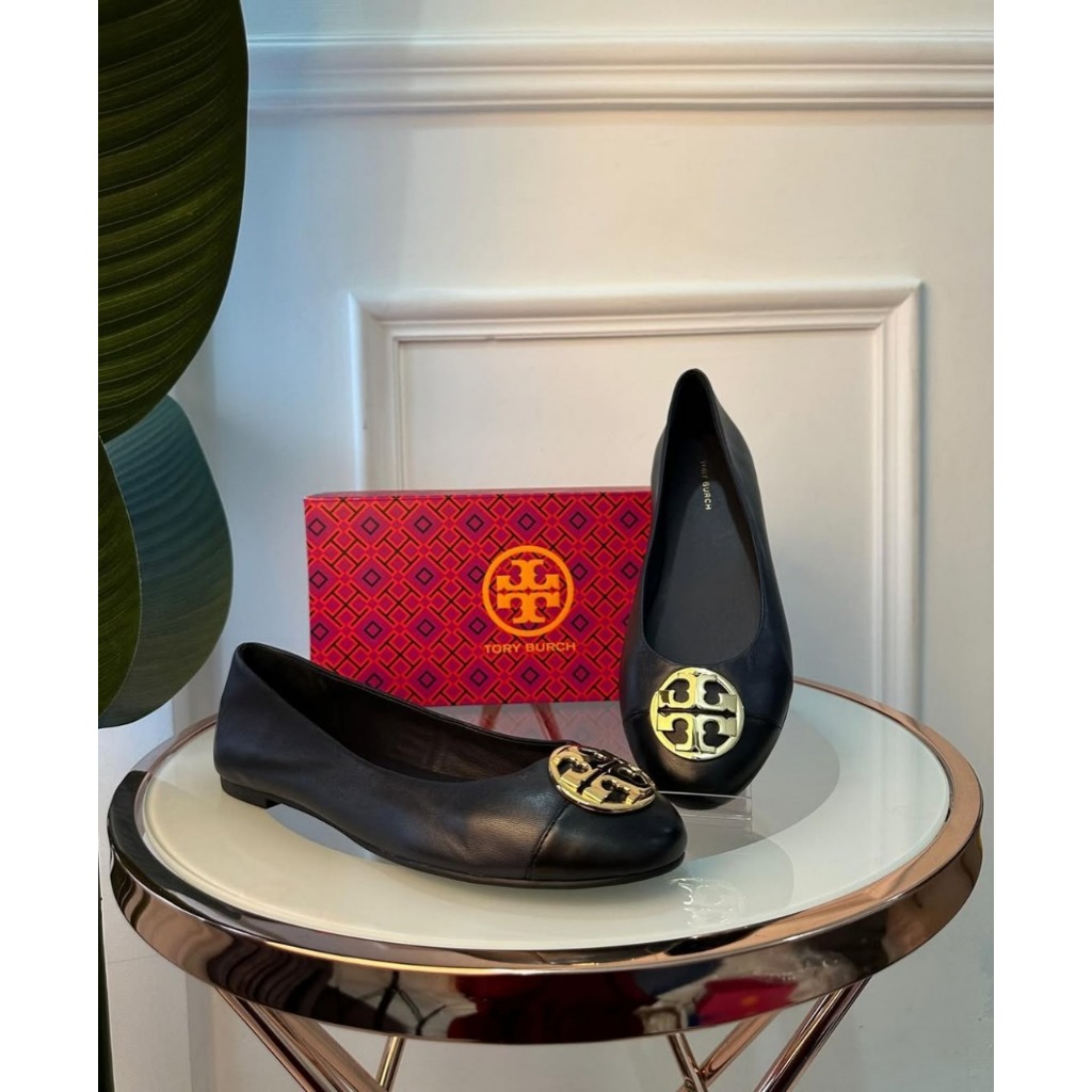 TB FLAT SHOES NAVY  l SEPATU WANITA l SEPATU BRANDED l SEPATU WANITA BRANDED l TB FLAT SHOES AUTHENT