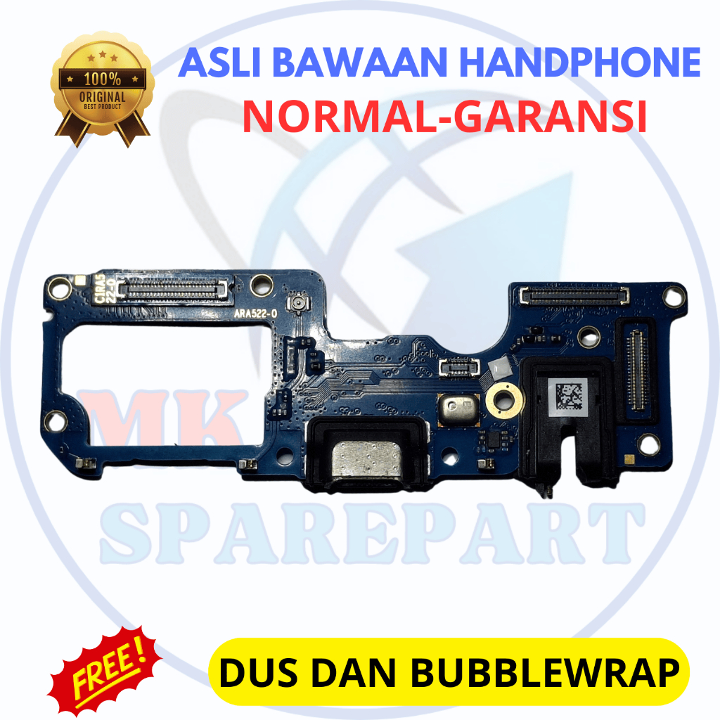board papan konektor cas/flexible charger hp realme 7 pro - asli original copotan cabutan bawaan