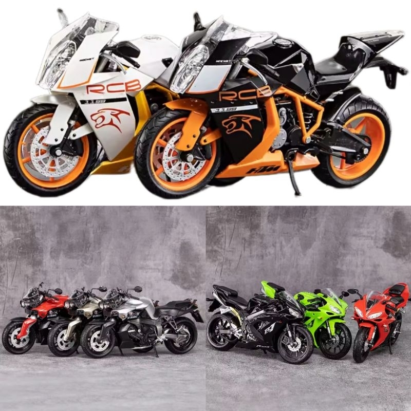 Mainan Diecast Motor KTM / Ducati Alloy Model Motor Skala Yamaha 1:12 Miniatur Motor Balap