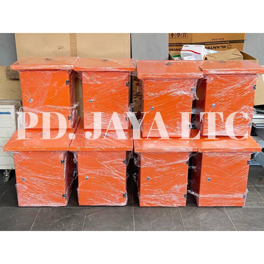 Custom Box Panel Emergency Outdoor Berbagai Ukuran - Box Panel Orange - Box Panel Safety
