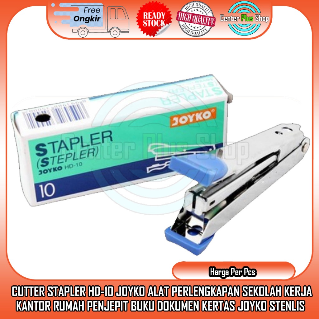 

Staples Joyko Panjang Hd-10 Necis Stapler Stepler Jepretan Kertas Dokumen Surat Atk Perlengkapan Dan Kebutuhan Sekolah Kerja Untuk Kokot Bungkus Plastik Ceklekan Pengokot Jekrekan Wadah Mika Bungkus Nasi Roti DSS Sedang Per Pcs