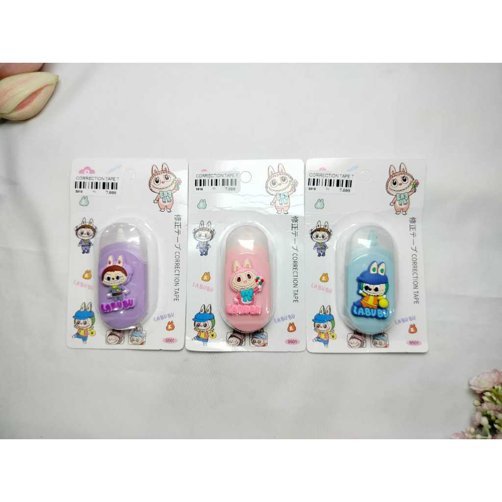 

[1 Pcs] Correction Tape Labubu Lucu Motif Karakter 9501 / Penghapus Tipex Pita Kertas Labubu 9501-3919