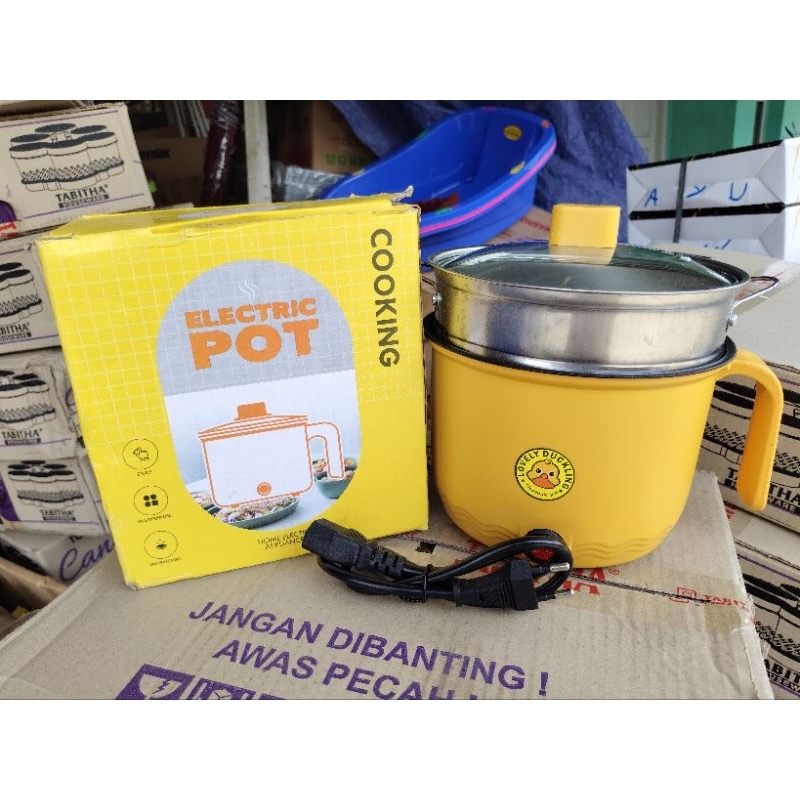 Panci Listrik Dengan Kukusan anti lengket