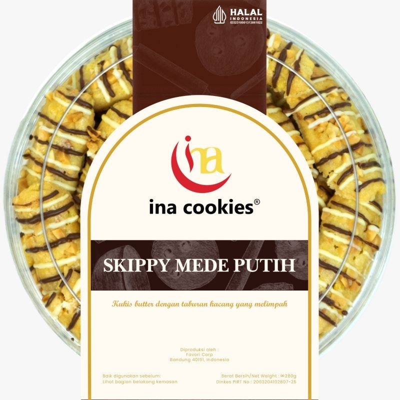 

Ina Cookies Skippy Mede Putih