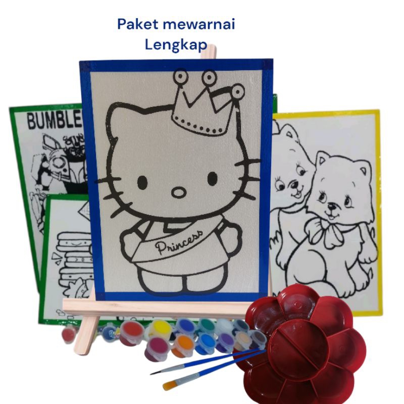 

Paket Mewarnai Lengkap - Styrofoam Art 20x15 cm