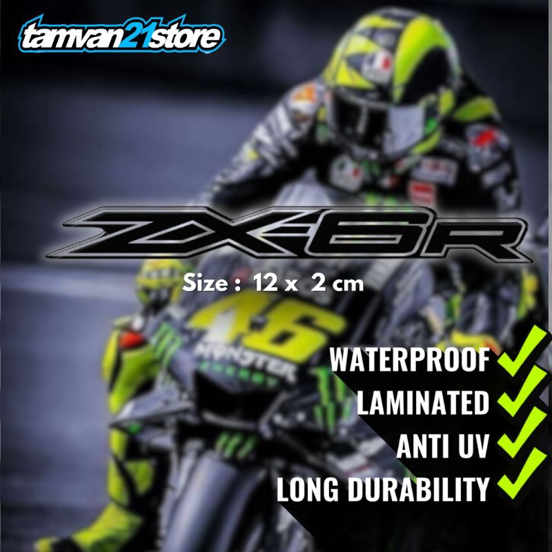 EMBLEM STICKER KAWASAKI ZX6R ZX-6R ZX600