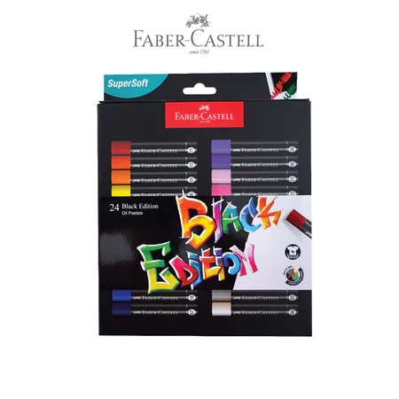 

Crayon 36 Warna Faber-Castell Krayon Minyak Black Edition Oil Pastel Series